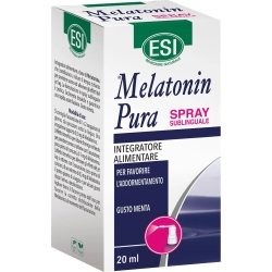 ESI Melatonin Pura Spray sublinguale 20 Ml gusto menta - Integratore per favorire il sonno