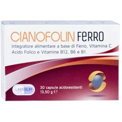 Cianofolin Ferro 30 Capsule Acidoresistenti - Integratore Di Ferro