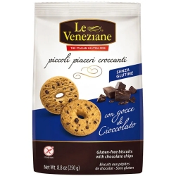 Biscotti con gocce di cioccolato senza glutine 250 g