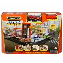 Matchbox - Playset Caserma dei Pompieri con Camion