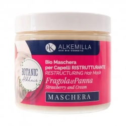 Maschera - Bio maschera capelli ristrutturante panna e fragola 200 ml
