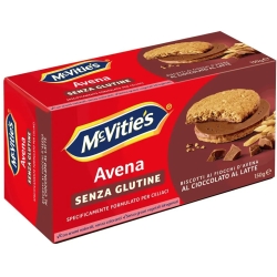 Biscotti di avena senza glutine al cioccolato 150 g