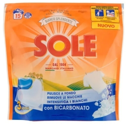 Bianco splendente - detersivo per il bucato 15 caps