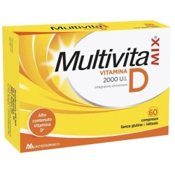 Multivita Mix Vitamina D 2000 UI - Integratore Ossa - 60 cpr