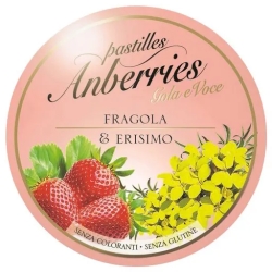 Pastilles Anberries Gola e Voce - Caramelle alla Fragola & Erisimo 55 G