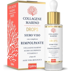 Optima Naturals Collagene Marino Drops - Siero Viso Con Complesso Rimpolpante 30 ml