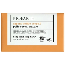 Bioearth Olio Argan e Burro Karité - Sapone solido corpo BIO 150 g