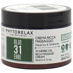 Olio 31  Erbe - Crema Ricca Massaggio balsamica e tonificante 250 ml