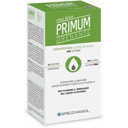 Specchiasol Primum Drenante Minidrink Limone 15 stick - Integratore Drenante