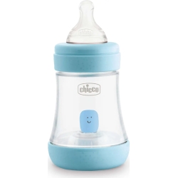Chicco Perfect 5 - Biberon Anticolica Flusso Lento 150 ml Azzurro
