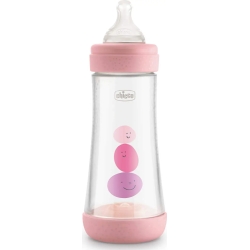 Chicco Perfect 5 - Biberon Anticolica Flusso Veloce 300 ml Rosa