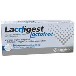 Lacdigest Lactofree - Integratore di Lattasi 30 compresse masticabili