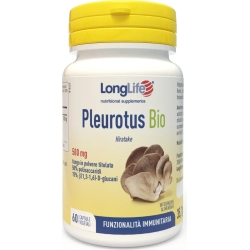 Longlife Pleurotus Bio 500 mg 60 Capsule - Integratore Per La Funzionalità Immunitaria