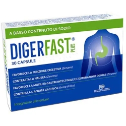 Digerfast Plus 30 Capsule - Integratore Per Il Benessere Gastrointestinale