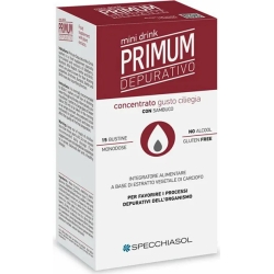 Specchiasol Mini Drink Primum Depurativo 15 Bustine Gusto Ciliegia - Integratore Detossinante