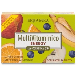 Erbamea Multivitaminico Energy Q10 - Integratore Multivitaminico 24 Capsule