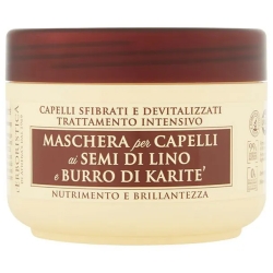 Semi di Lino e Burro di Karitè - Maschera per capelli sfibrati e devitalizzati 200 ml
