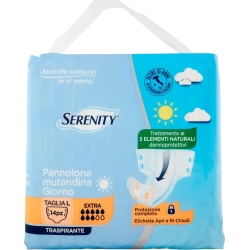 Serenity 10 Pannoloni A Mutandina Assorbente Traspirante Per Incontinenza Extra Taglia L