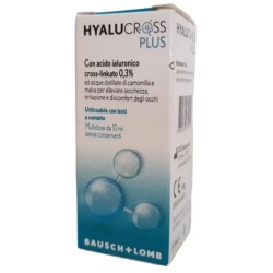 Hyalucross Plus 10 ml - Gocce per occhi secchi e irritati