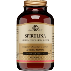 Solgar Spirulina 80 Capsule Vegetali - Integratore Ricostituente