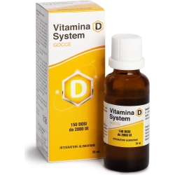 Vitamina D System Gocce 26 ml - Integratore Per Il Sistema Muscolo Scheletrico