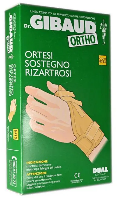 Dr. Gibaud Ortho Linea Ortopedica - Ortesi Sostegno Rizartrosi Cod.0713 - Taglia 2 (Circonf. Polso 17-19 cm)
