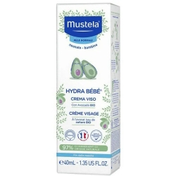 Mustela Hydra Bébé - Crema viso con avocado Bio 40 Ml