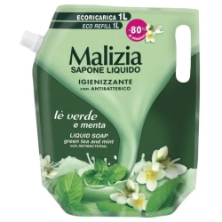 Tè Verde E Menta - Sapone Igienizzante - Ricarica Da 1 Lt