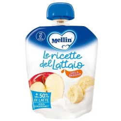 La ricetta del lattaio mela e banana - Merenda per bambini 85 g