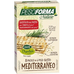 Pesoforma Nature Mediterraneo - Integratore Sostitutivo Del Pasto A Forma Di Cracker 240 gr