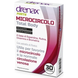 Drenax Forte Microcircolo Total Body 30 Compresse - Integratore Per Il Microcircolo
