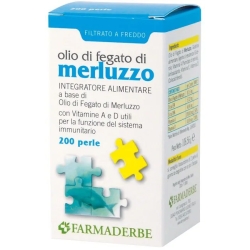 Olio Di Fegato Di Merluzzo 200 Perle - Integratore Polivalente