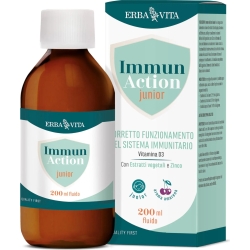 Immun Action Fluido Junior 200 ml - Integratore Per Le Difese Immunitarie