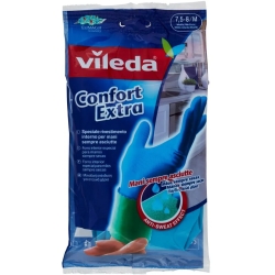 VILEDA Guanti Confort Extra - 7,5-8/M Misura Media