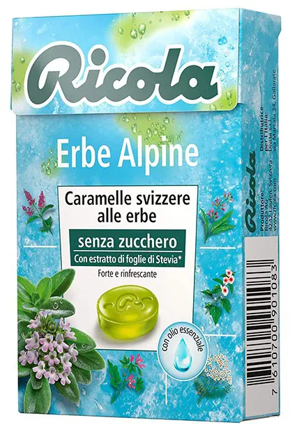 Vendita Caramelle Svizzere Alle Erbe Alpine Senza Zucchero 50 G Ricola - Foto 6