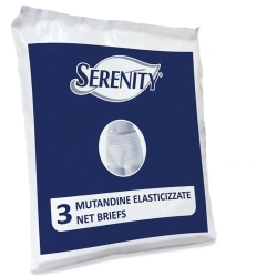 Serenity 3 Mutandine Elasticizzate A Rete Per Incontinenza Taglia S