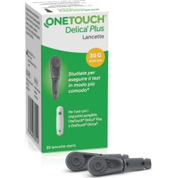 Onetouch Delica Plus - 25 lancette pungidito rivestite in silicone