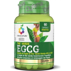 Colours Of Life Optima Naturals Thè Verde EGCG 60 Capsule - Integratore Per Il Controllo Del Peso