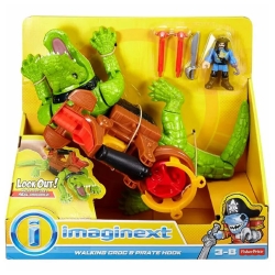 Imaginext - Capitan Uncino con Coccodrillo