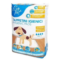 30 tappetini assorbenti per cani - 60x60 cm
