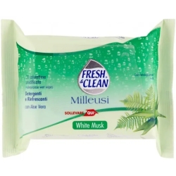 Fresh & Clean Milleusi Withe Musk - 20 Salviettine Umidificate
