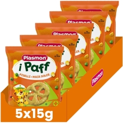 Plasmon I Paff dei Bambini - Snack piselli e mais dolce