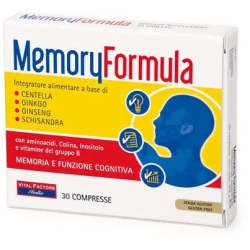 Memory Formula 30 Compresse - Integratore Per La Memoria E La Funzione Cognitiva