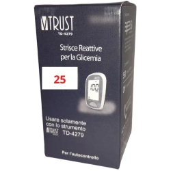 Vtrust - 25 Strisce Reattive Per Glicemia Per TD-4279