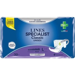 Lines Specialist Unisex - Pannoloni Assorbenti a Mutandina per Incontinenza Maxi Taglia L