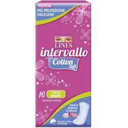 Lines Intervallo Cotton Soft Fresh - 16 Proteggislip Distesi