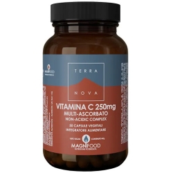 Vitamina C 250 mg Multi-Ascorbato Non-Acidic Complex 50 Capsule - Integratore Immunostimolante