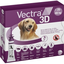 Vectra 3D Per cani Da 25 a 40 Kg - trattamento antiparassitario 3 pipette