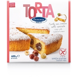 Bononia - Torta con crema alla nocciola senza glutine 400 g