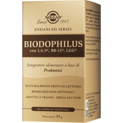 Solgar Biodophilus 60 Capsule Vegetali - Integratore Di Probiotici